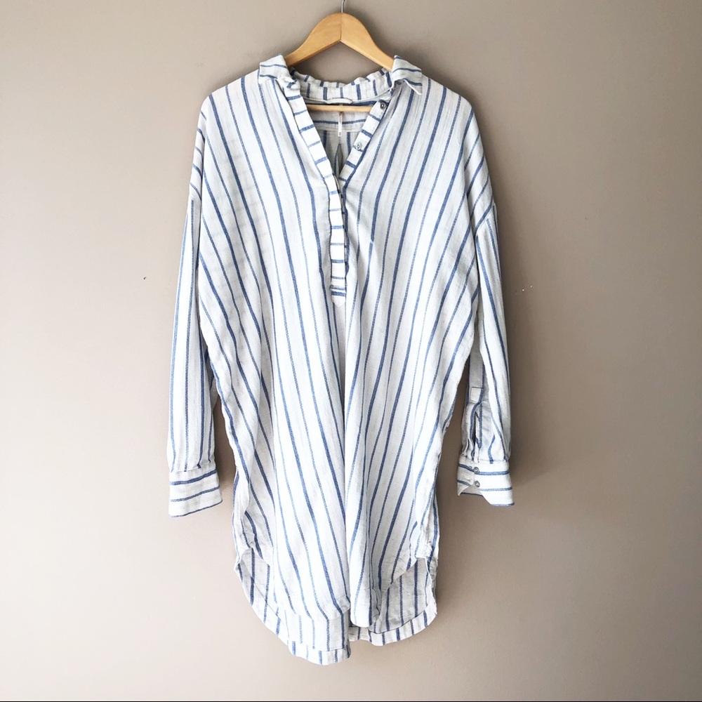 Free People Flannel Shirt Dress